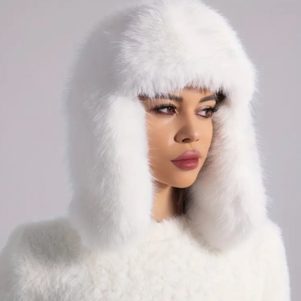 ❤️🔥 Cozy Faux Fur Trapper Hat with Earflaps - Picture 5 of 6